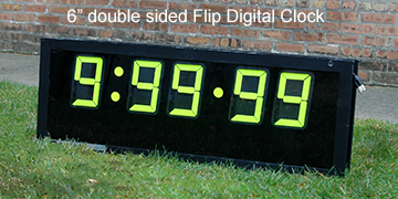 6' double sided flip digital clock.